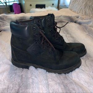 Black Timberland Combat Boots